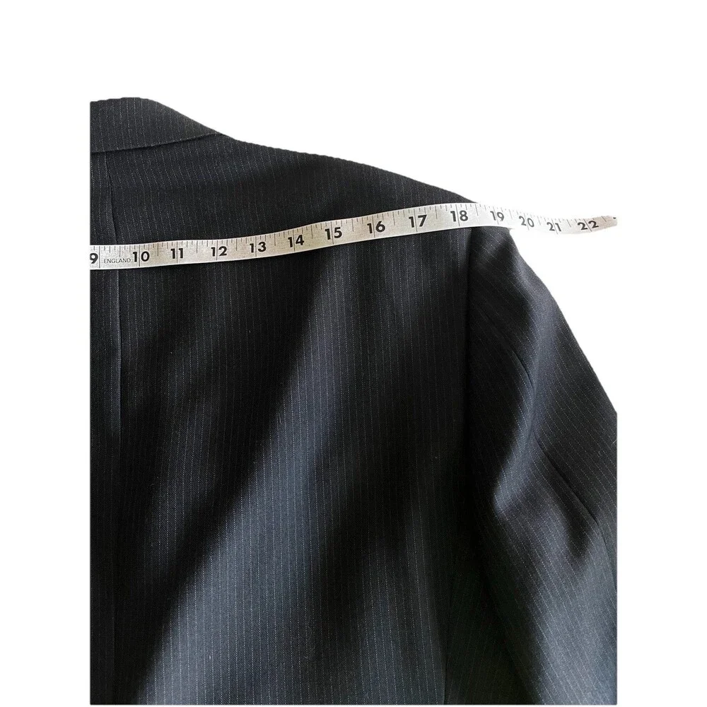 PAL ZiLERI Men 38-40R Blazer Designer Wool Pinstripe Suit Jacket Made In Italy